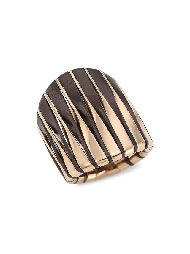 Womens Coucher Du Soleil 18K Rose Gold & Bronze Tapered Ring Product Image