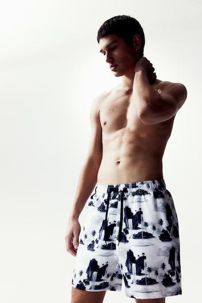 Patterned Swim Shorts Product Image