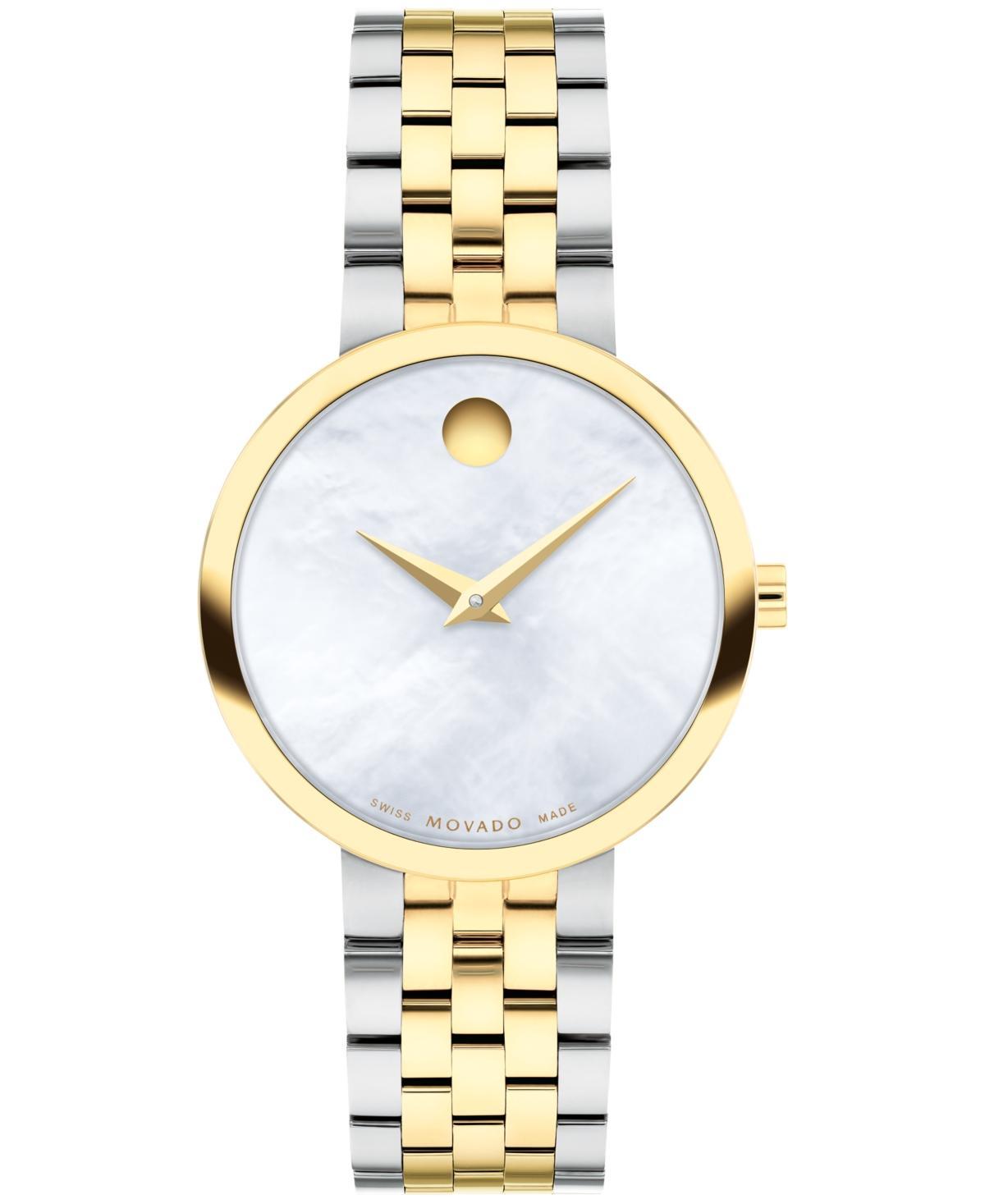 Movado Womens Museum Classic Quartz Analog Two Tone Stainless Steel Bracelet Watch Product Image