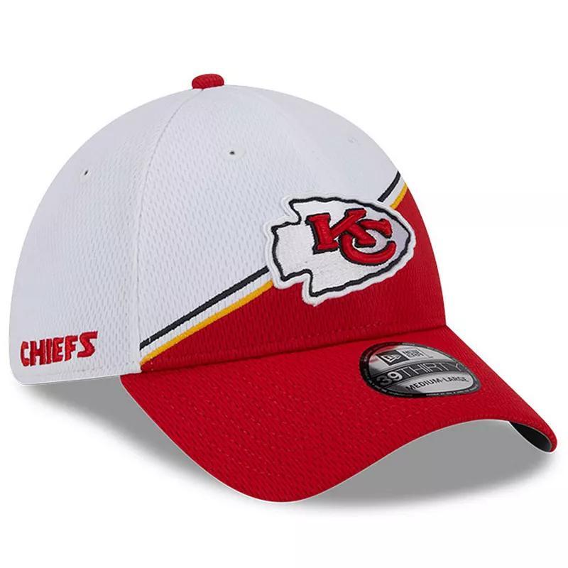 Mens New Era /Red Kansas City Chiefs 2023 Sideline 39THIRTY Flex Hat Product Image