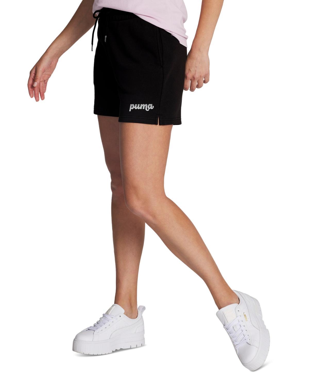 Puma Womens High-Rise Logo Shorts product image