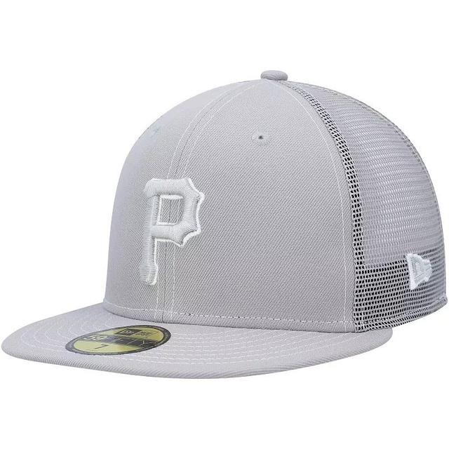 Mens New Era Gray Pittsburgh Pirates 2023 On-Field Batting Practice 59FIFTY Fitted Hat Product Image