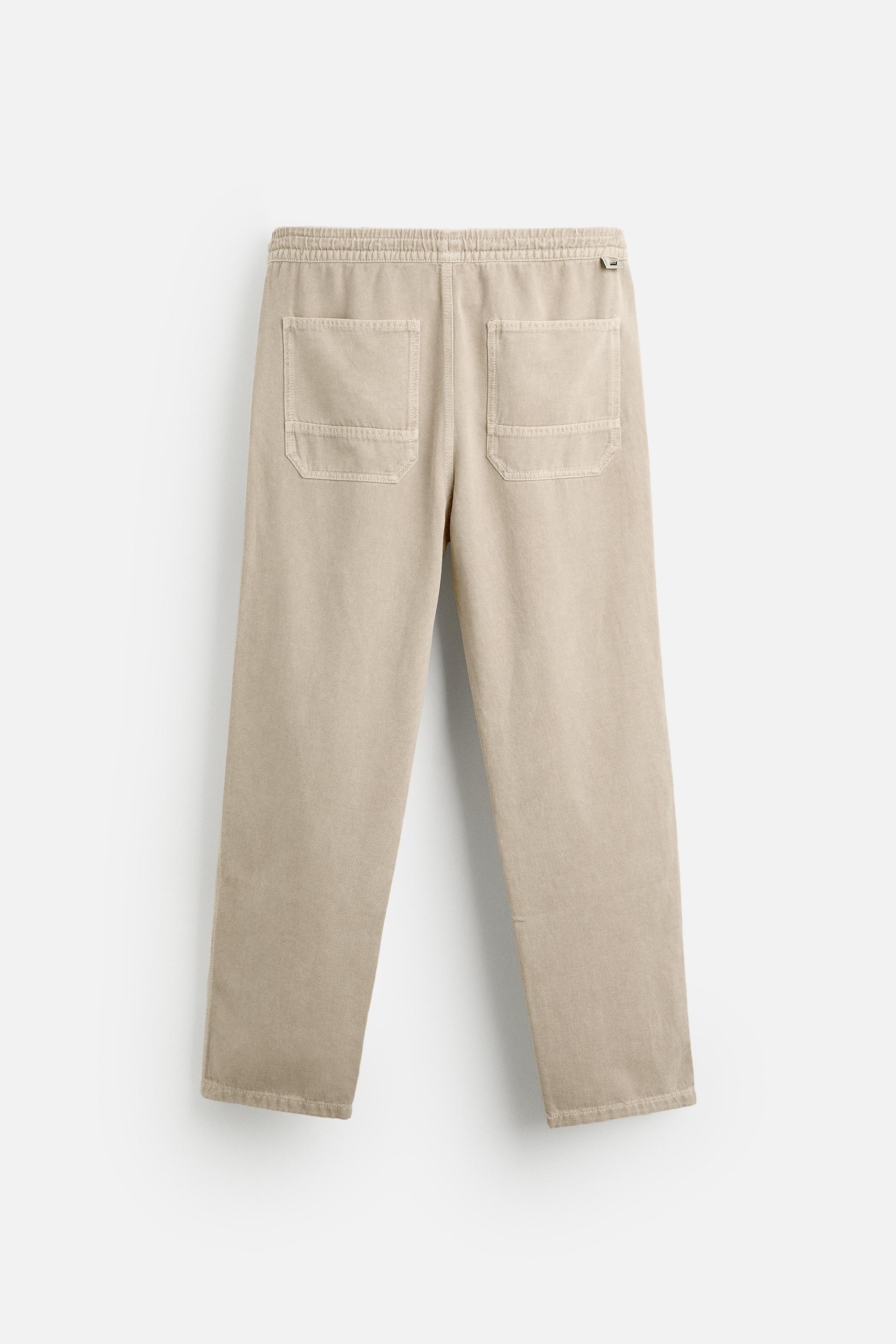 WASHED JOGGER WAIST PANTS Product Image