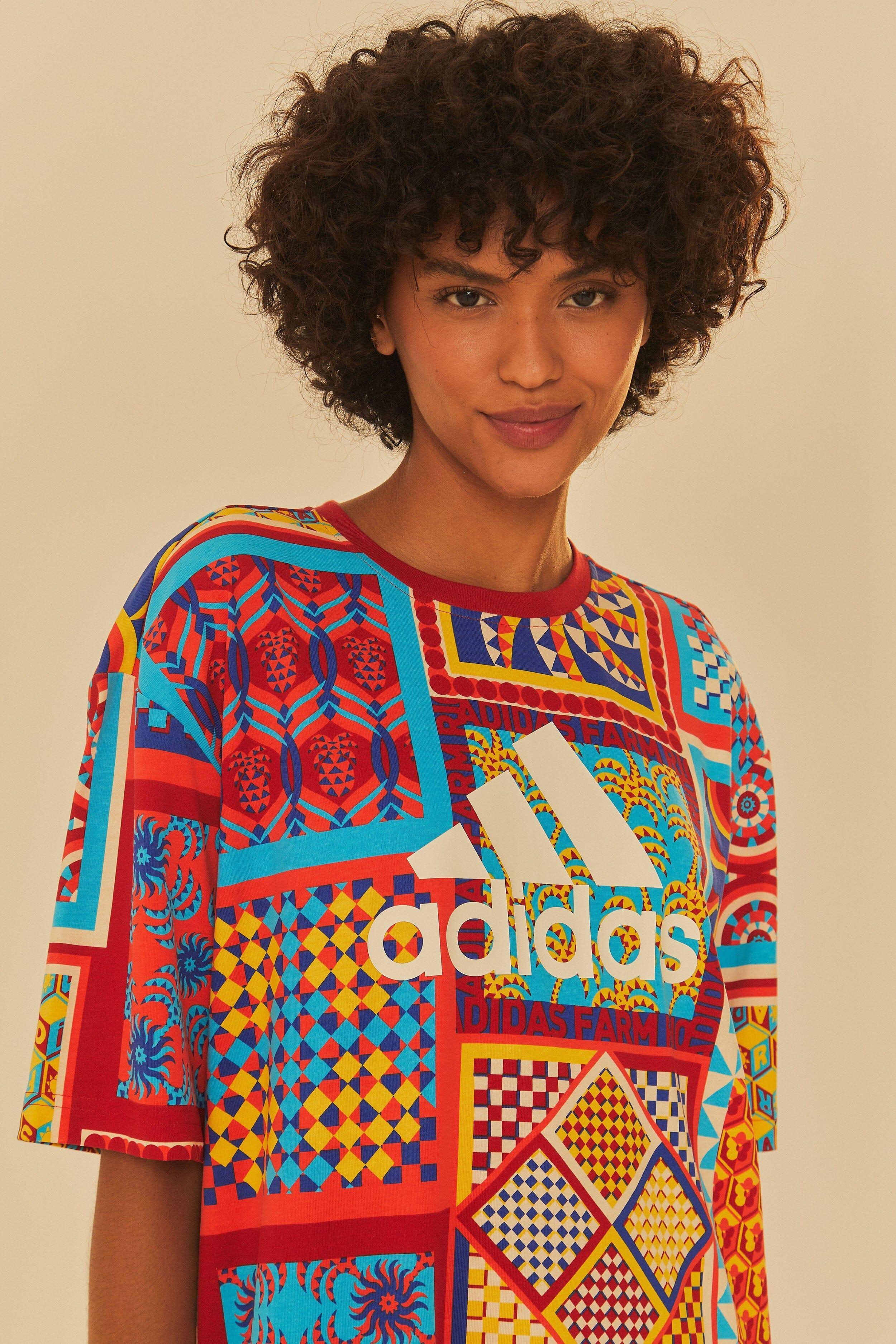 Adidas Farm Solar Kaleidoscope Blue Dress Product Image