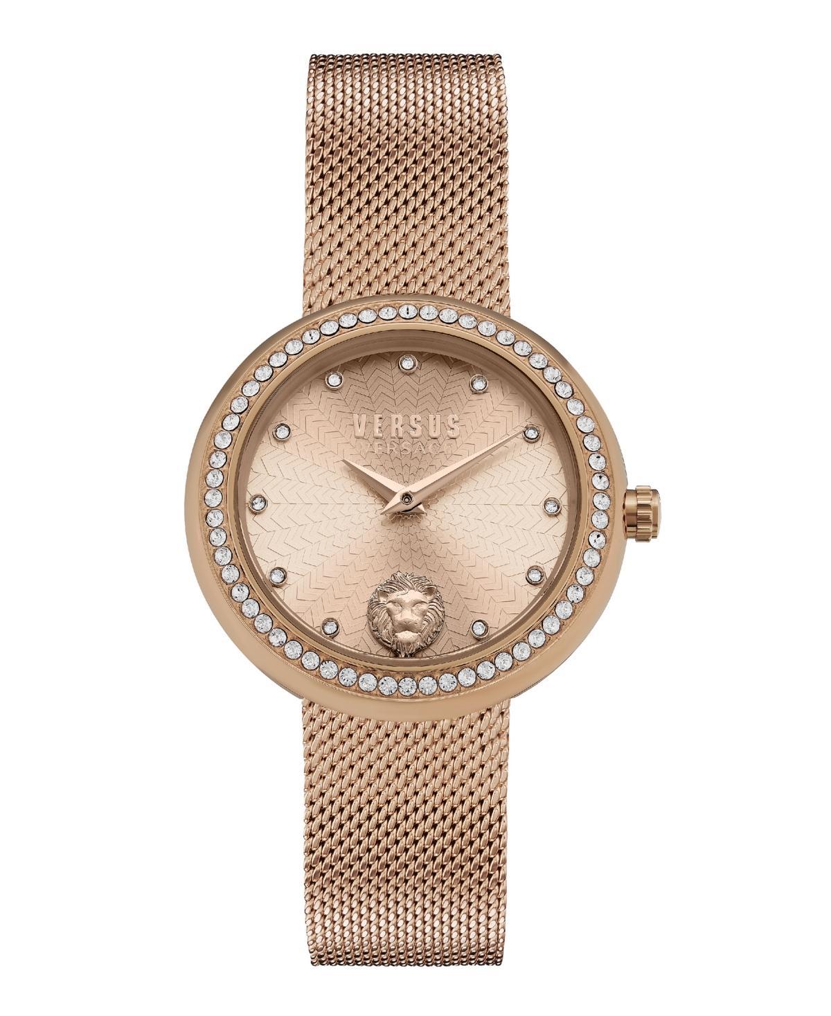 Versus Versace Lea Womens 2 Hand Quartz Movement and Ion Plating Rose Gold-Tone Bracelet Watch 35mm Product Image