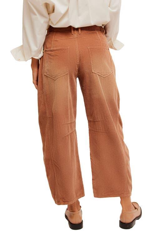 Good Luck Barrel Leg Corduroy Pants In Emperador Product Image