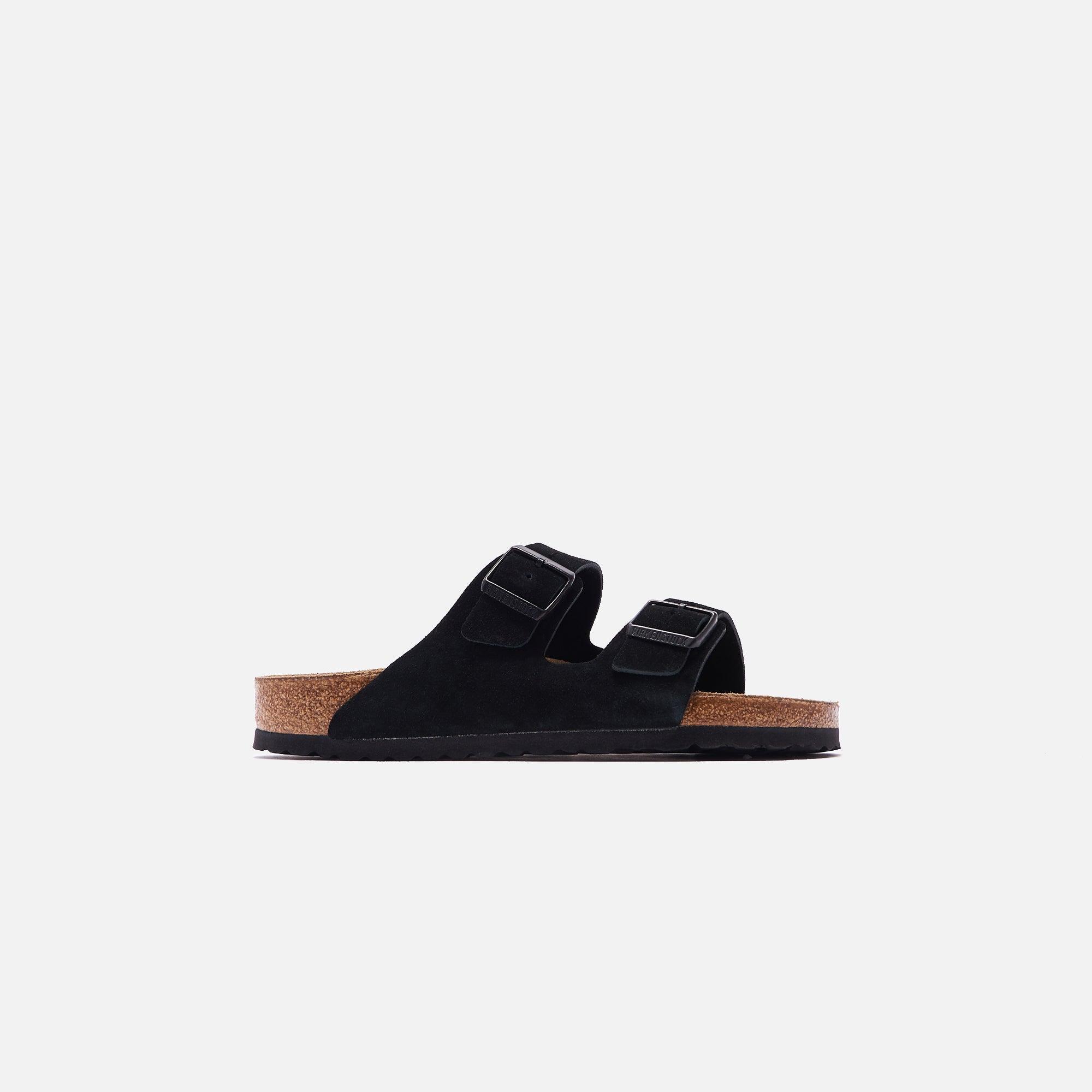 Birkenstock Arizona Soft Footbed Suede - Black Male Product Image