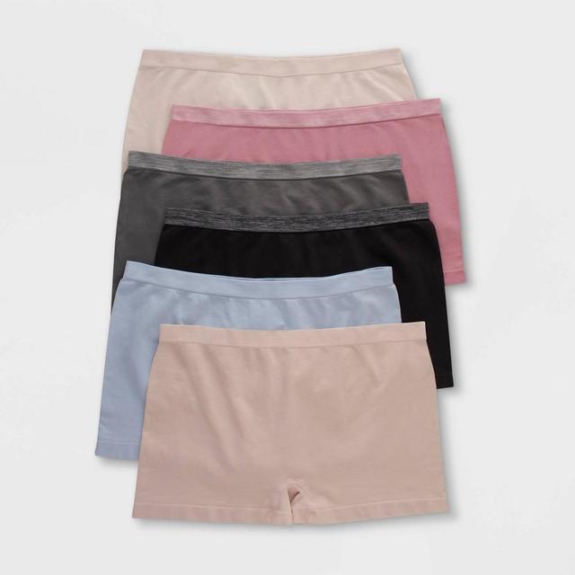 Hanes Womens 6pk Comfort Flex Fit Seamless Boy Shorts - Colors May Vary Product Image