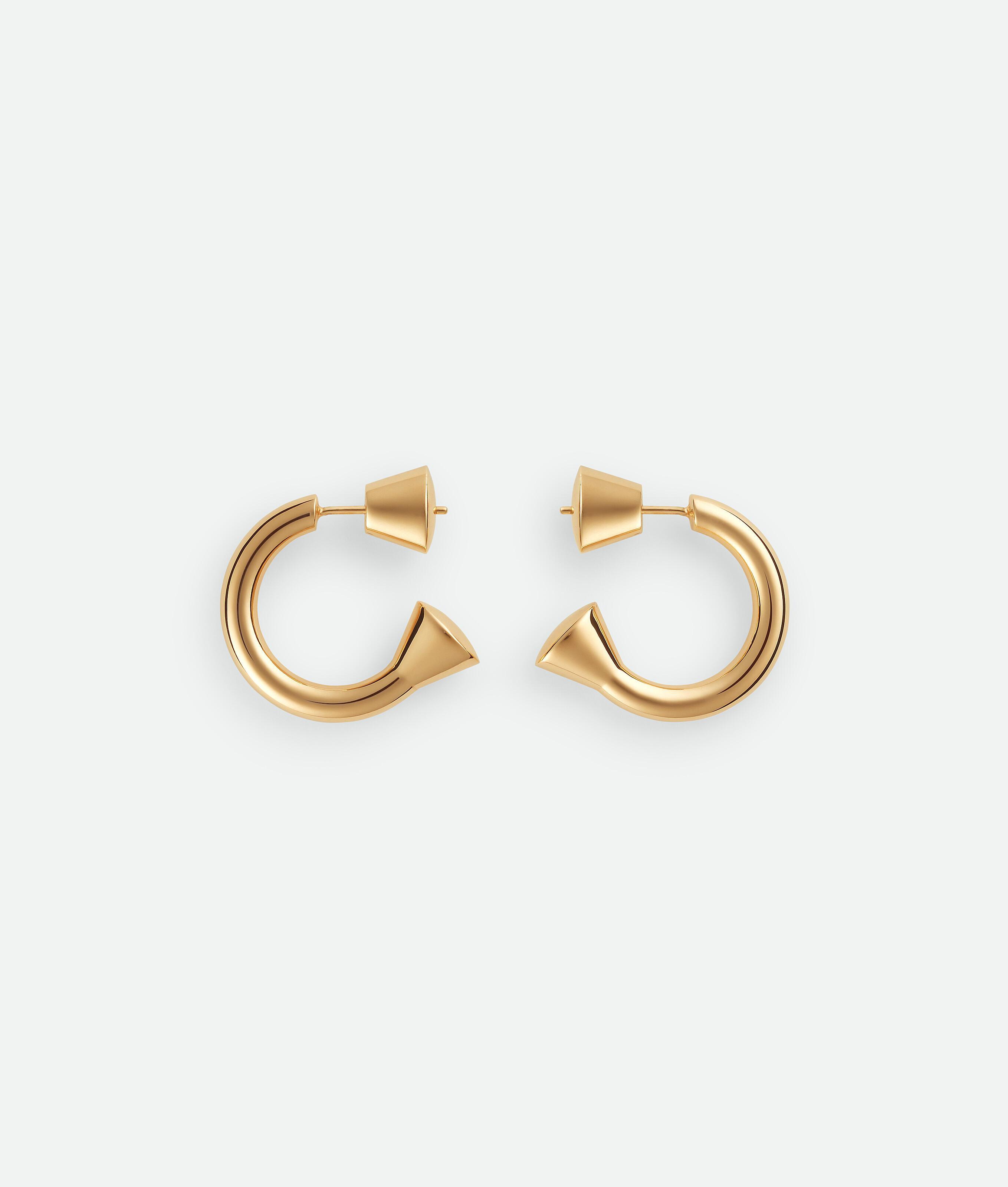 Women's Ellipse Hoop Earrings in Yellow gold Product Image