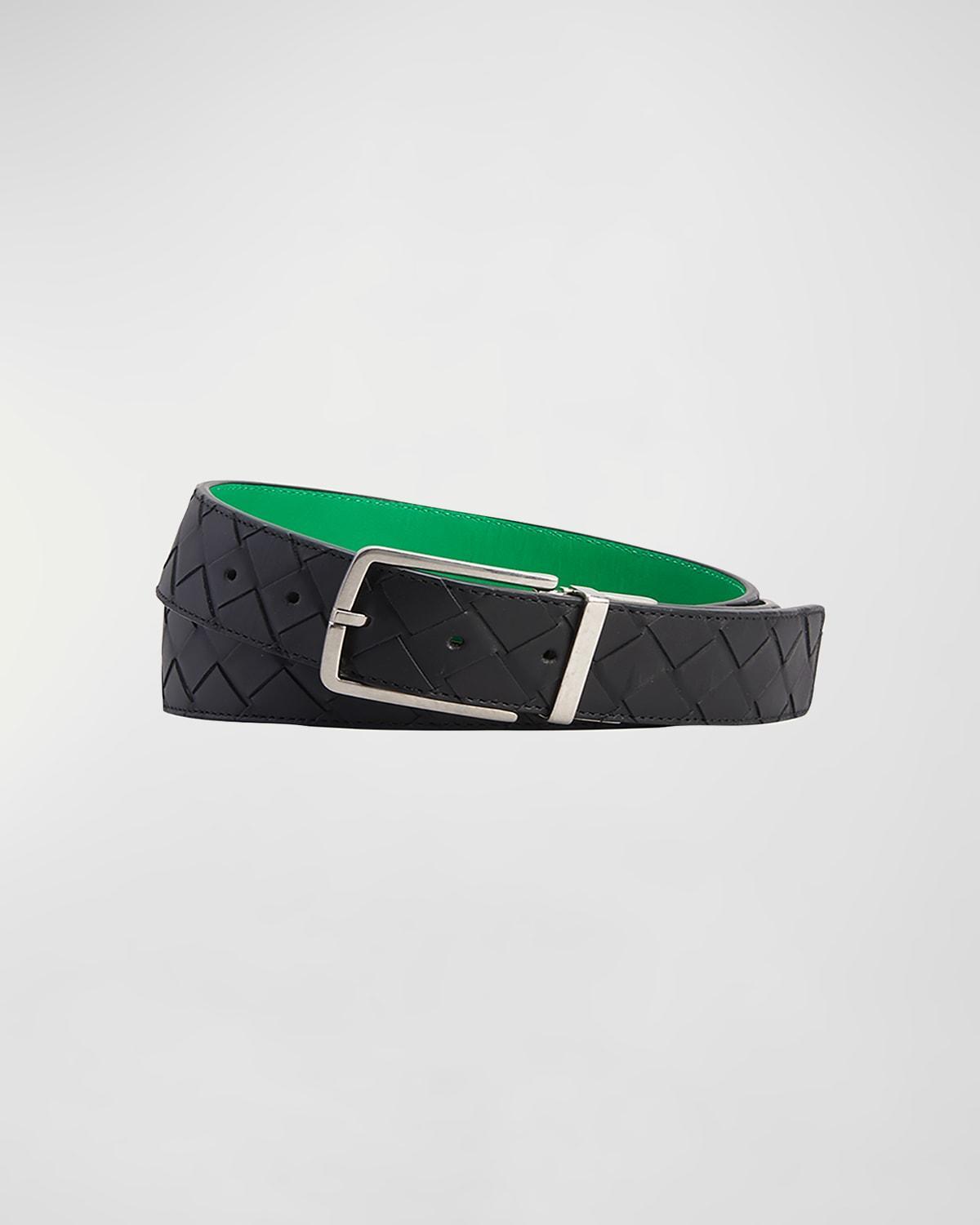 Men's Reversible Intrecciato Leather Belt Product Image