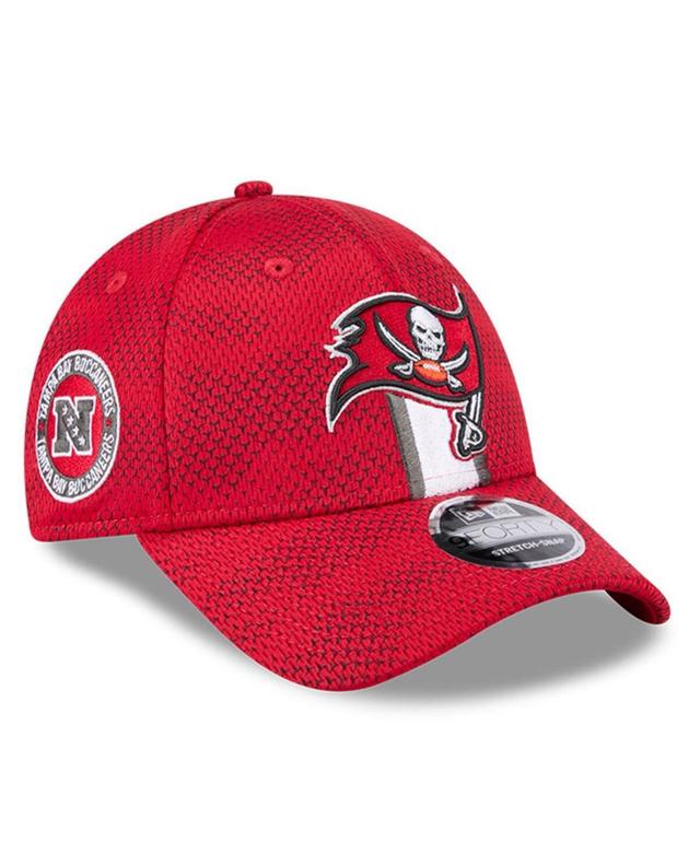 New Era Mens Red Tampa Bay Buccaneers 2024 Sideline 9FORTY Stretch-Snap Hat Product Image