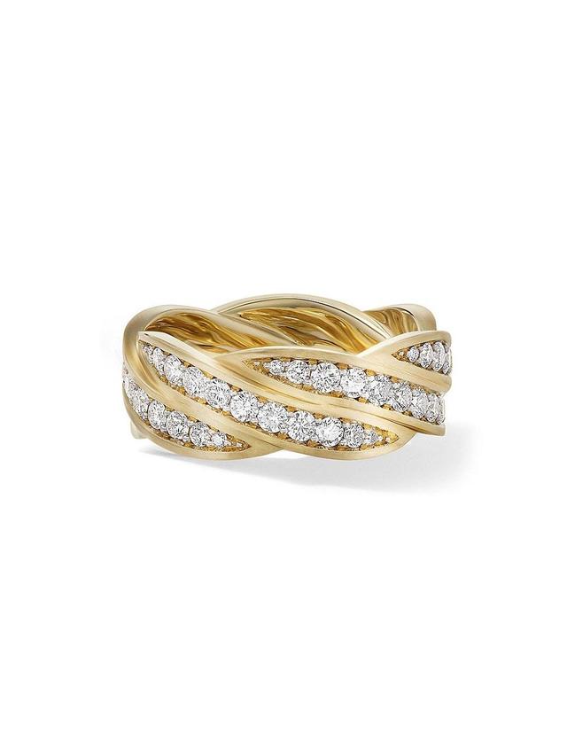 Mens DY Helios Band Ring in 18K Yellow Gold Product Image