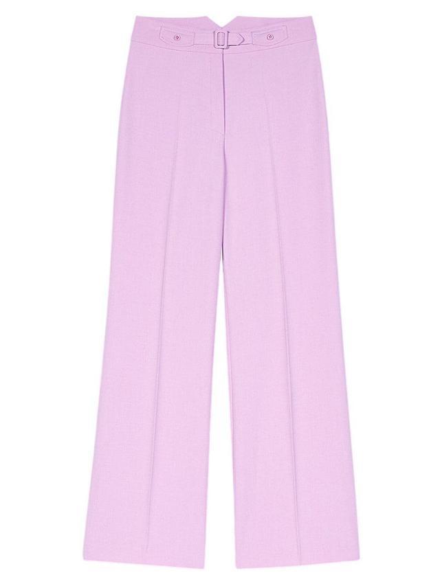 Womens Wide Leg Suit Trousers Product Image