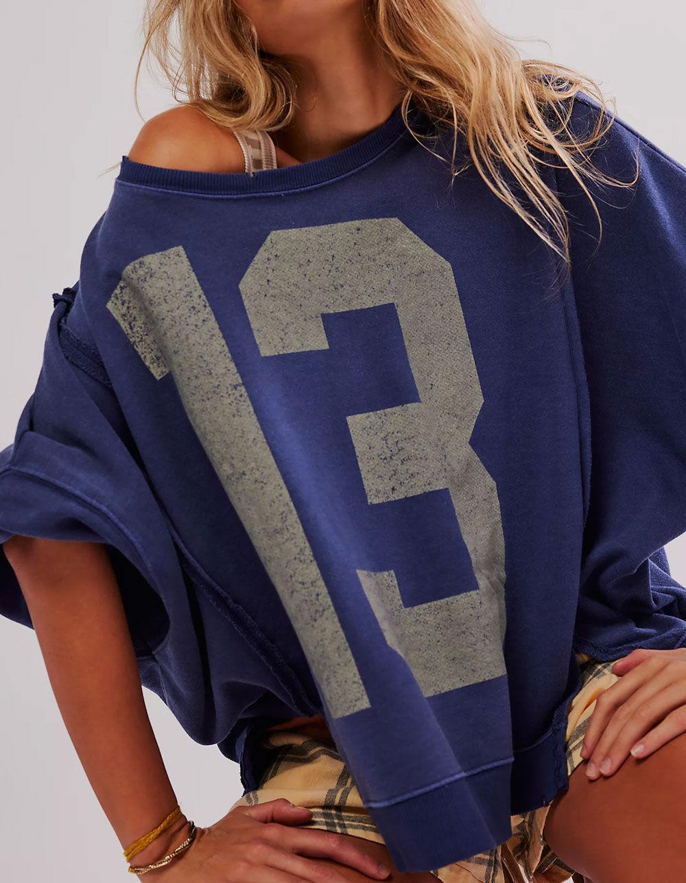 FREE PEOPLE Camden Womens Oversized Long Sleeve Tee Product Image