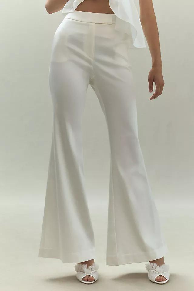 BHLDN Satin Flared Pants Product Image