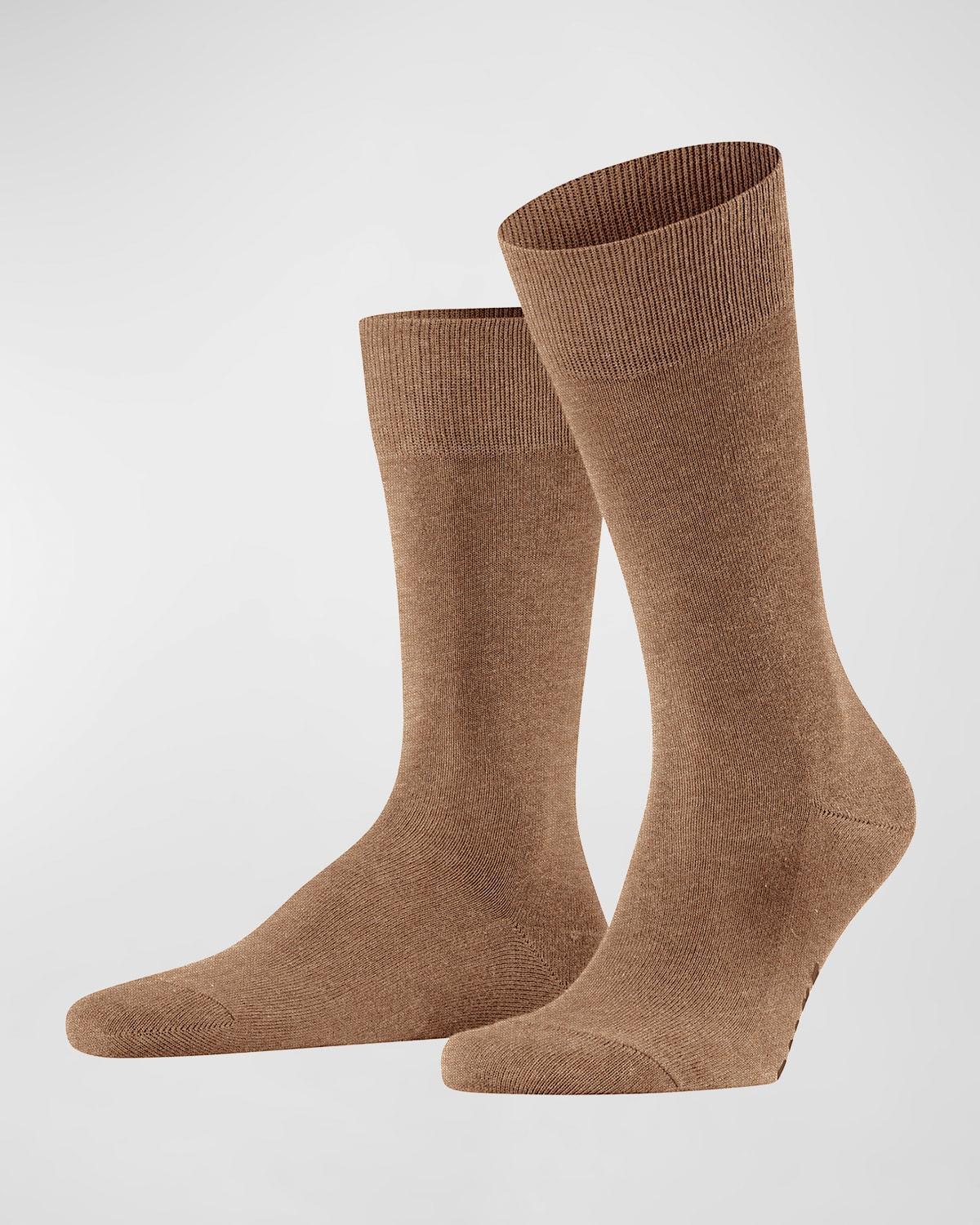 Falke Cotton Family Socks (Nutmeg Melange) Men's Low Cut Socks Shoes Product Image