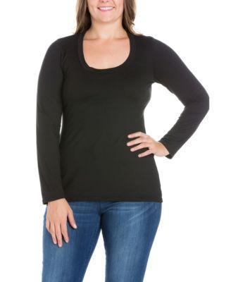 Womens Plus Size Long Sleeves T-Shirt product image