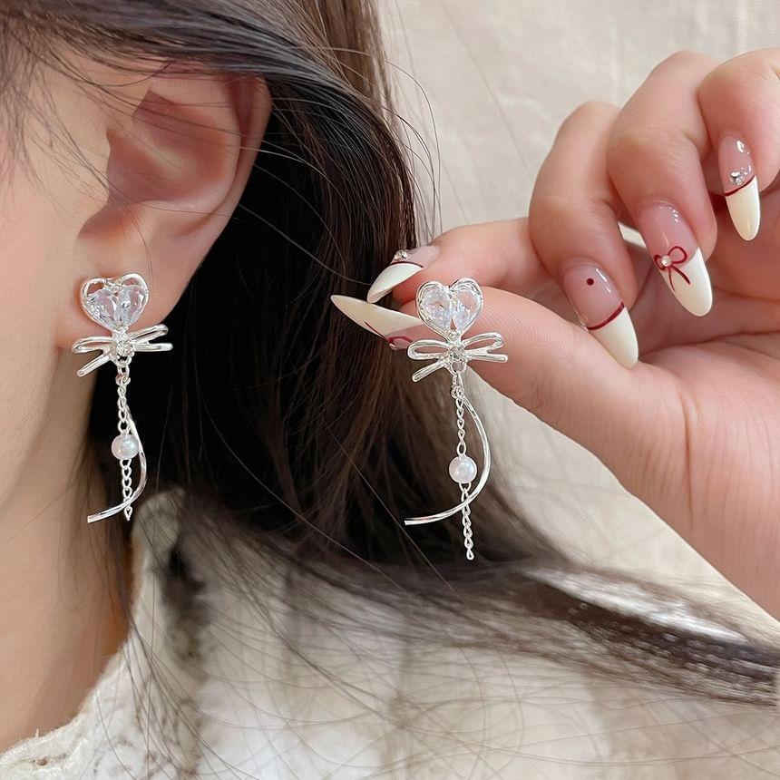 Rhinestone Drop Earring Product Image