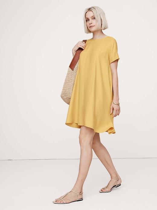 Aurelia Linen-Blend Mini Dress Product Image