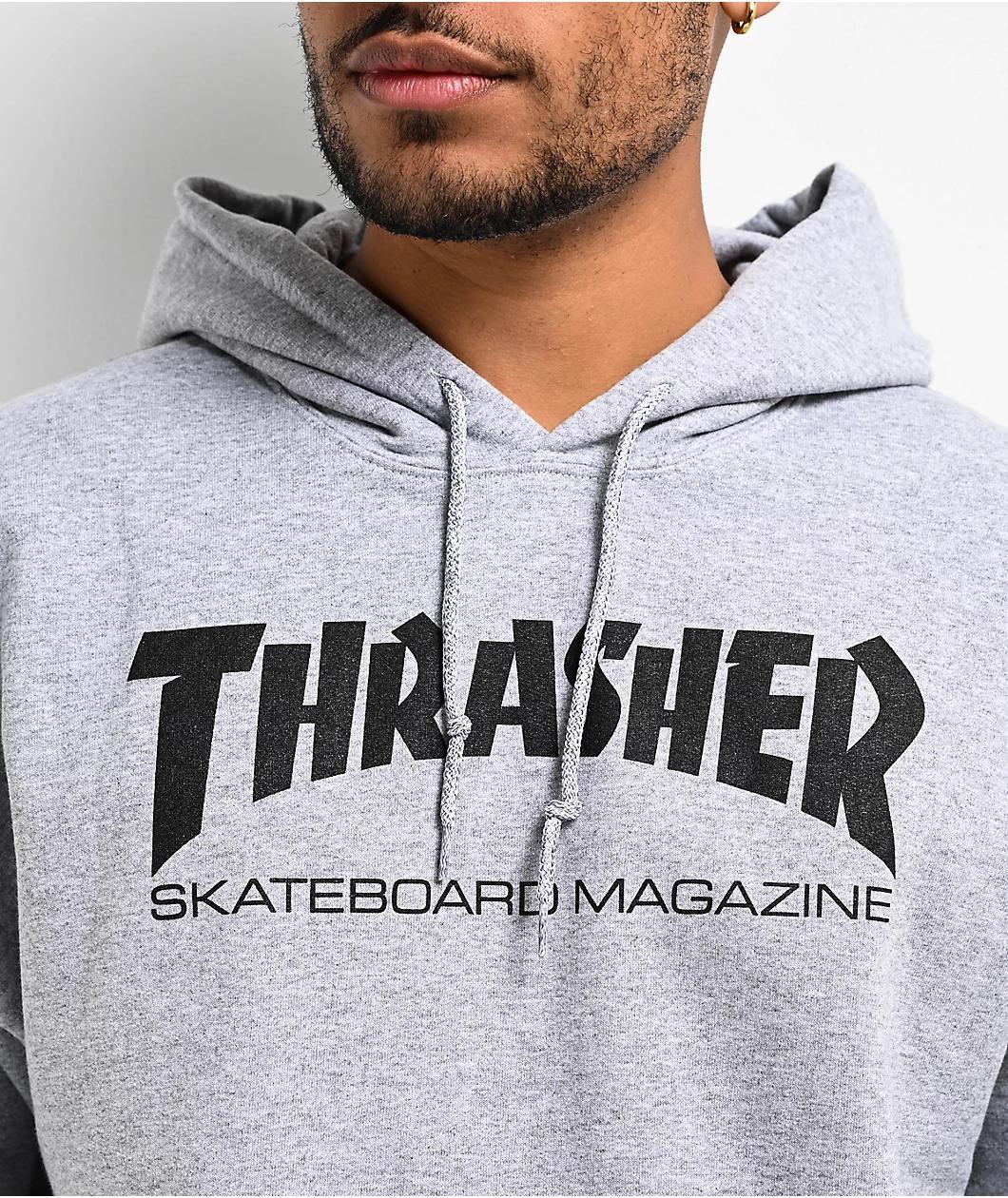 Thrasher Mag Logo Grey Hoodie Product Image