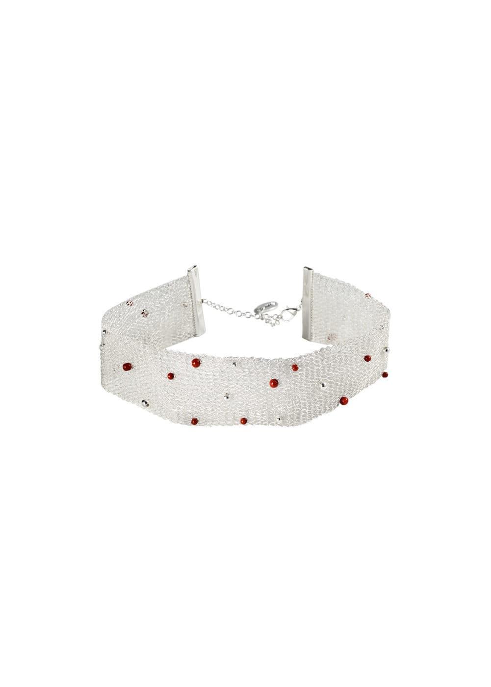 MANGO - Choker mesh beads - One size - Women Product Image