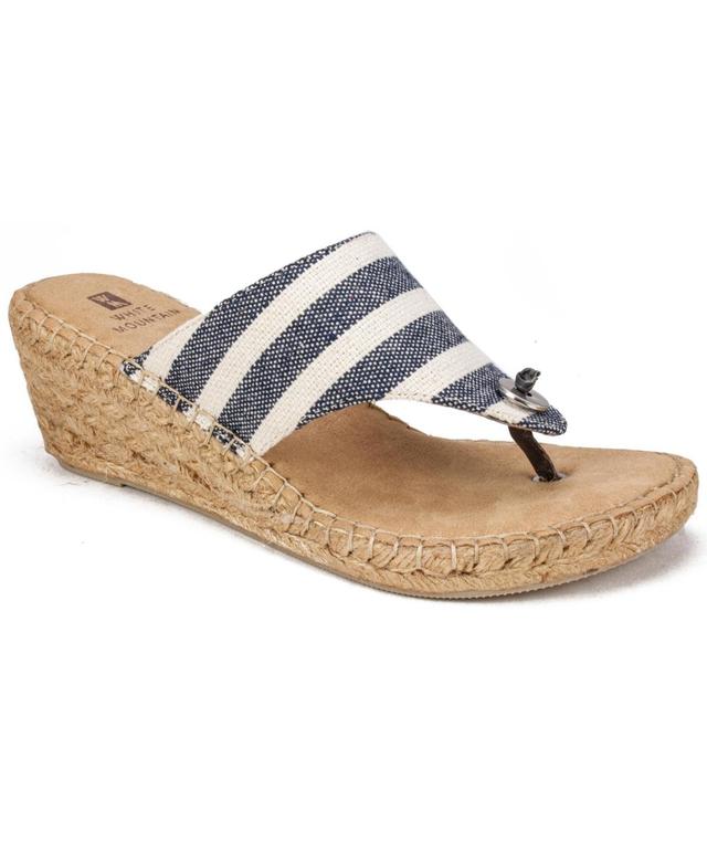 White Mountain Womens Beachball Espadrille Wedge Sandals Product Image