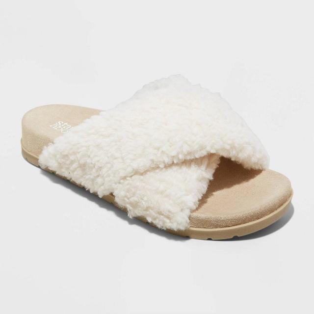 Womens Rachel Footbed Slippers - Stars Above Cream 7 Product Image