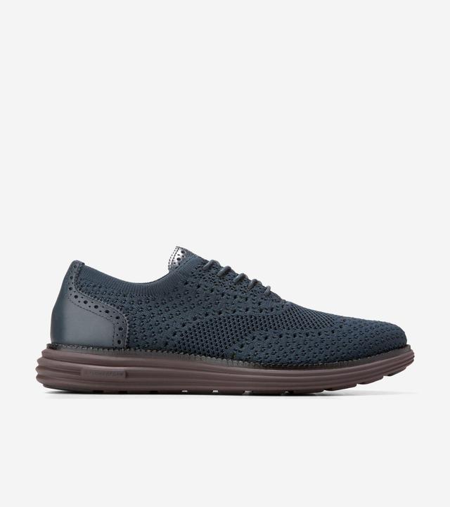 Cole Haan Mens riginal Grand Remastered Stitchlite Oxford Shoes - Blue Size 13 Product Image