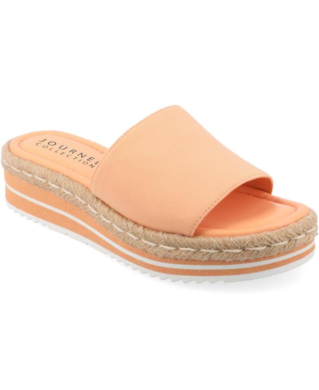 Journee Collection Rosey Womens Espadrille Slide Sandals Product Image