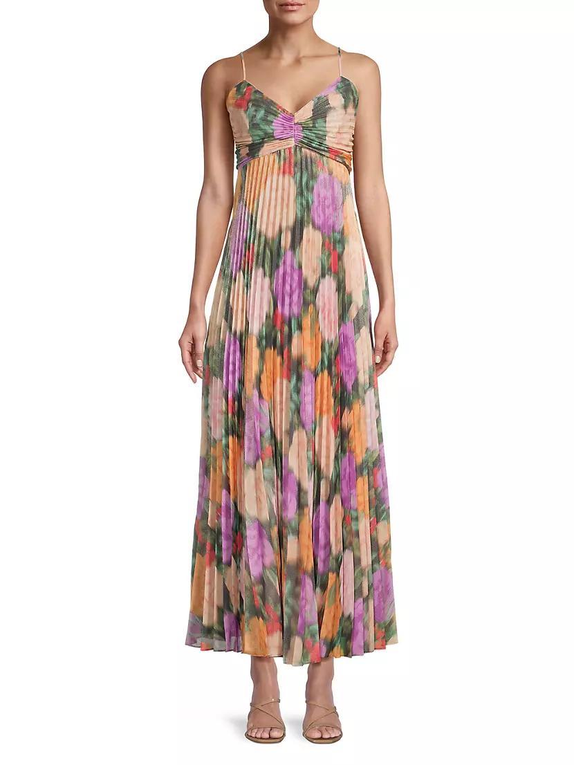 Hadley Pleated Floral Gown Product Image