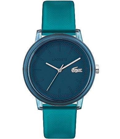 Lacoste Mens 12.12 Analog Blue Silicone Strap Watch Product Image