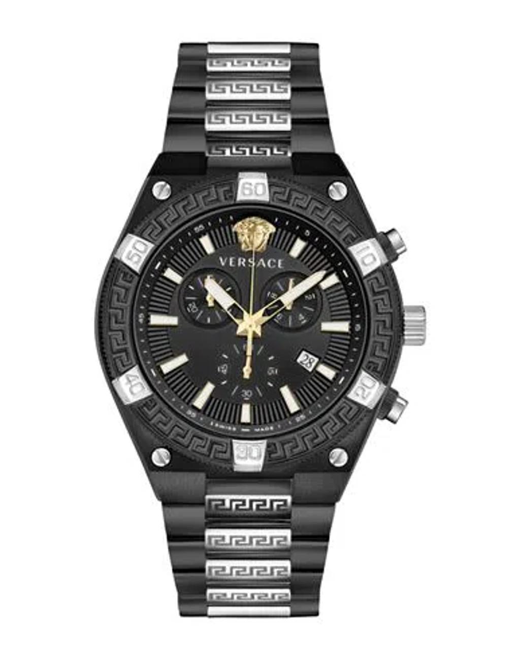 VERSACE V-sporty Greca Bracelet Watch Man Wrist Watch Black Size - Stainless Steel Product Image