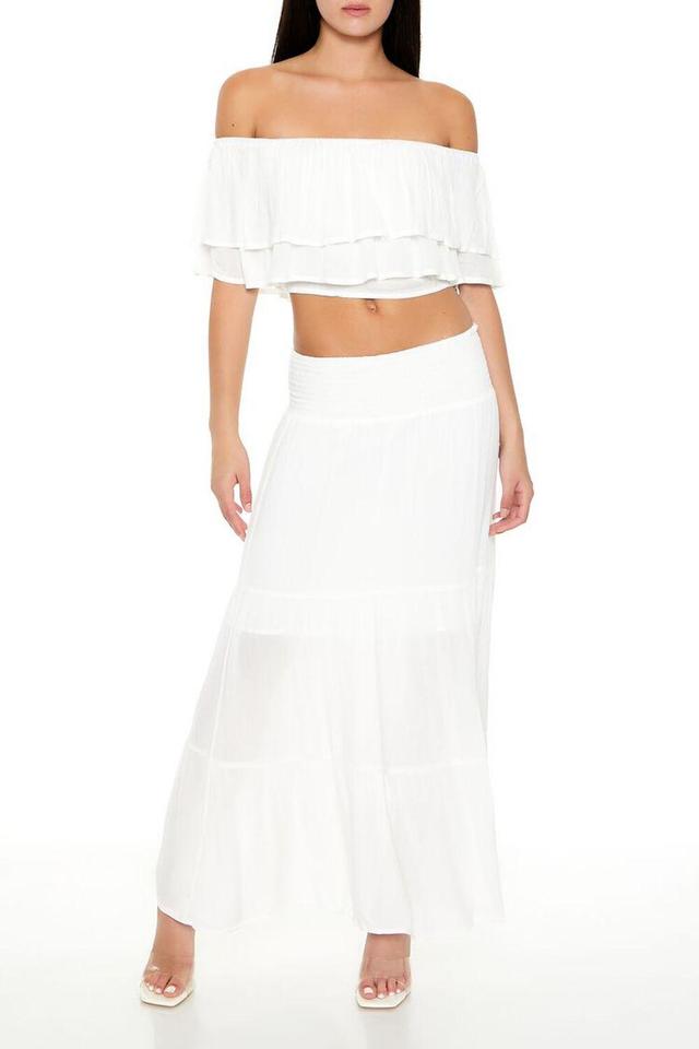 Flounce Crop Top & Maxi Skirt Set | Forever 21 Product Image