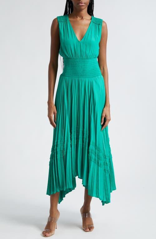 Womens Livia Pleated Sleeveless Midi-Dress Product Image