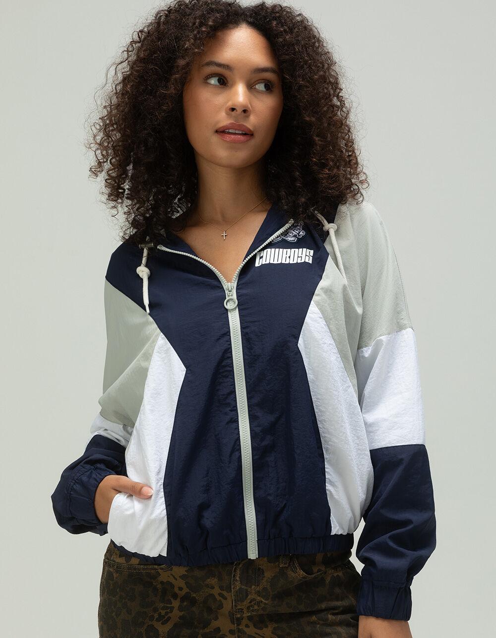 WEAR BY ERIN ANDREWS Dallas Cowboys Womens Windbreaker Jacket Product Image