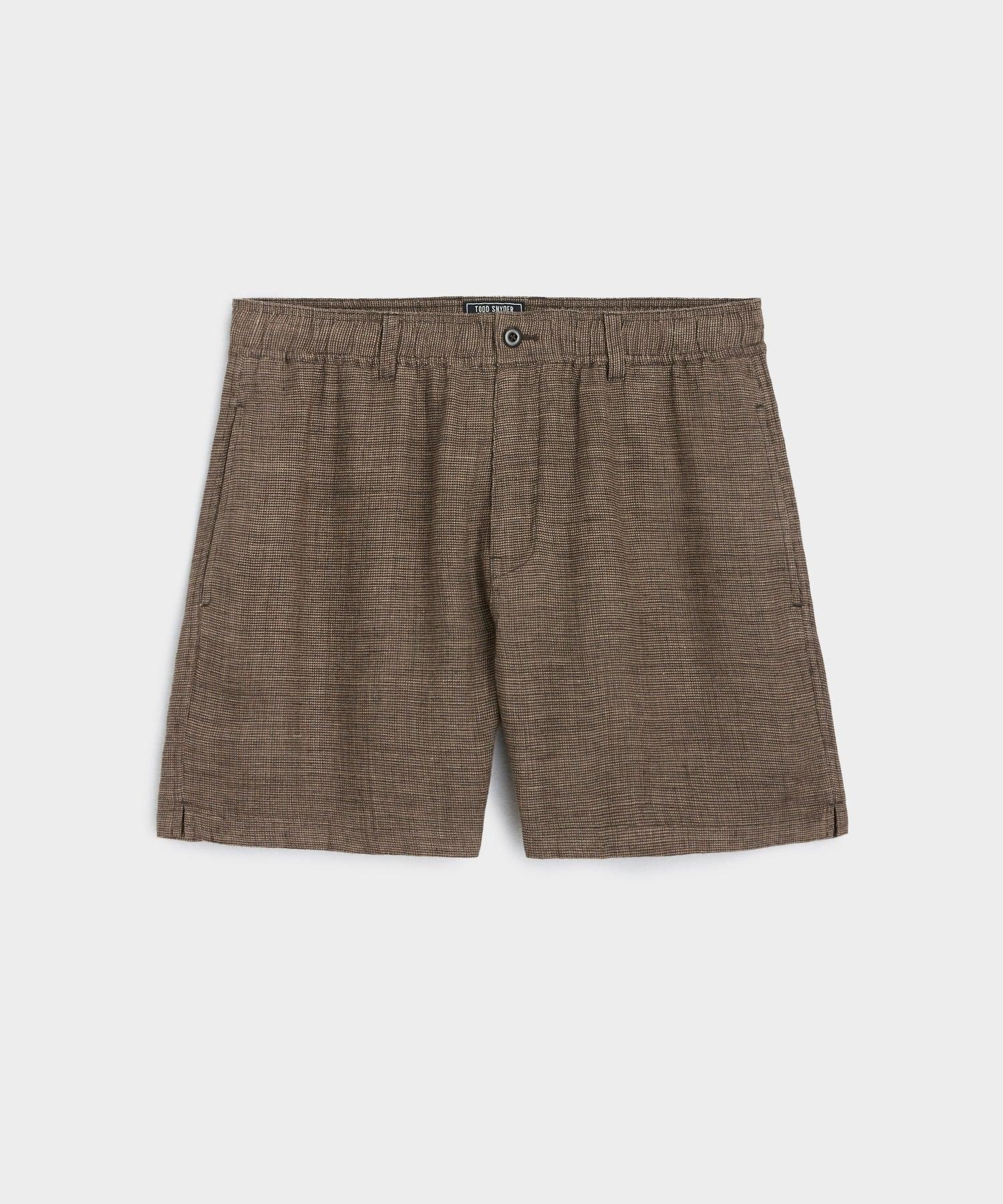 5" Linen Beachcomber Short in Brown Product Image