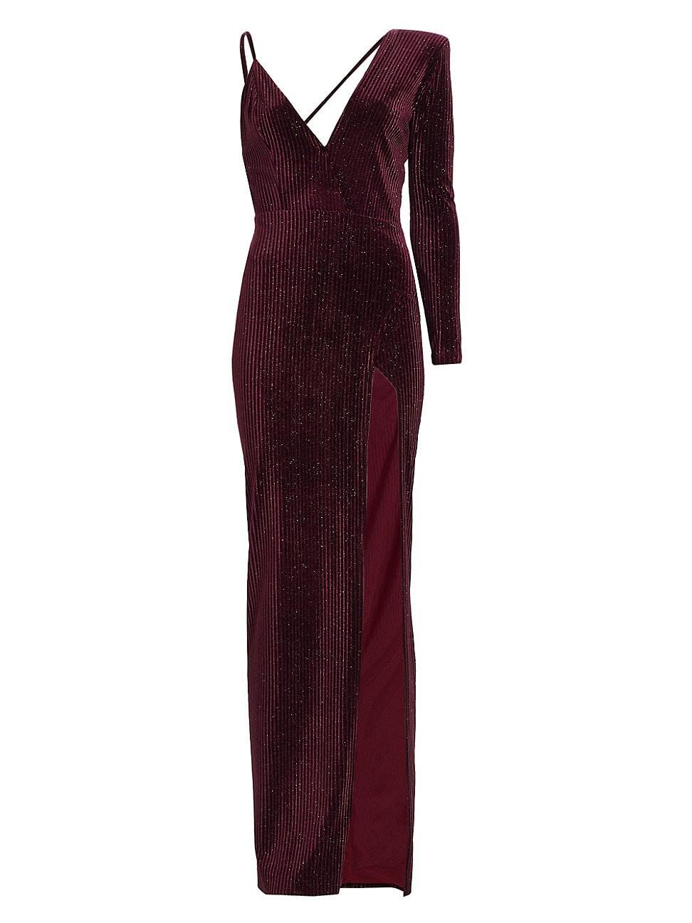 Womens Sean Velvet One-Shoulder Gown Product Image