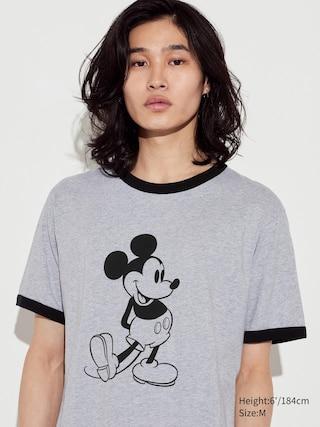 Mickey Stands Ut (Short-Sleeve Graphic T-Shirt) Gray Medium UNIQLO US Product Image