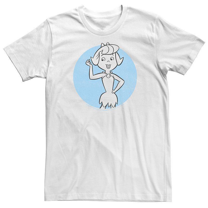 Big & Tall The Flintstones Betty Circle Portrait Tee, Mens Product Image