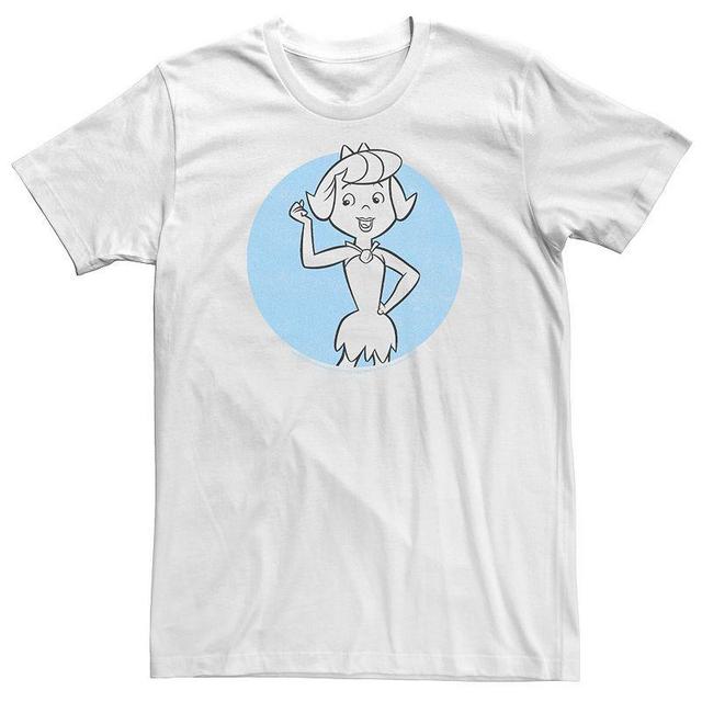 Big & Tall The Flintstones Betty Circle Portrait Tee, Mens Product Image