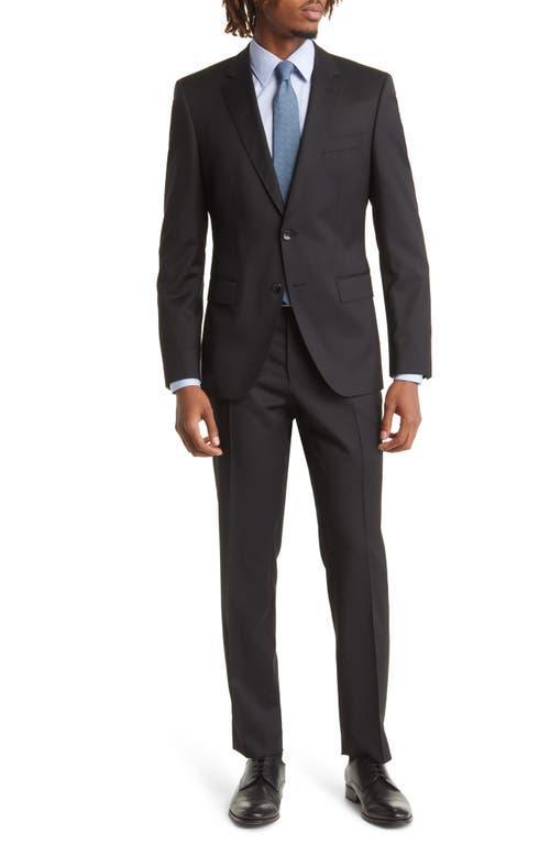 BOSS Genius Trim Fit Solid Wool Suit Product Image