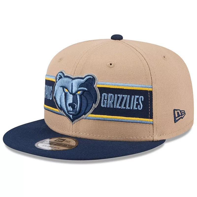 New Era Mens Tan Memphis Grizzlies 2024 Nba Draft 9FIFTY Snapback Hat - Tan, Navy Product Image