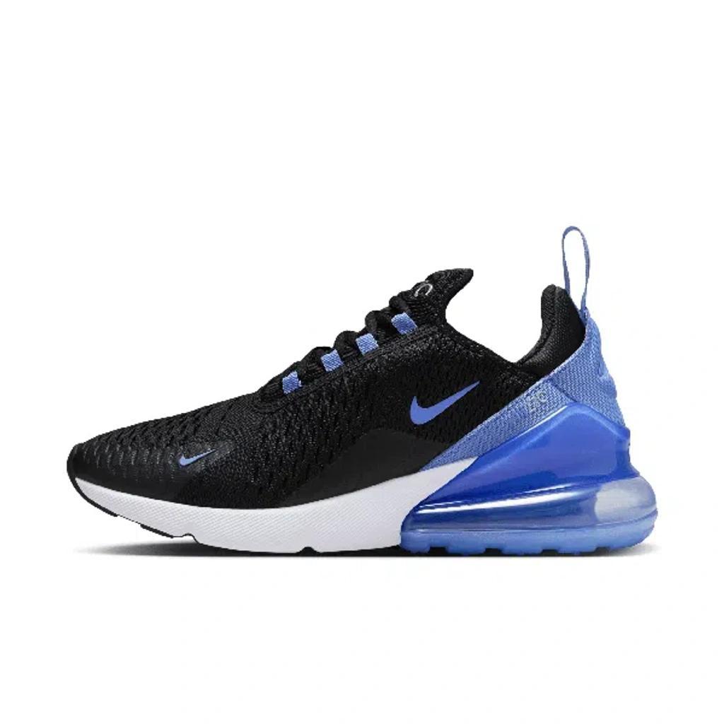 NIKE Black & Blue Air Max 270 Sneakers In Royal Pulse/metallic Silver/black Product Image