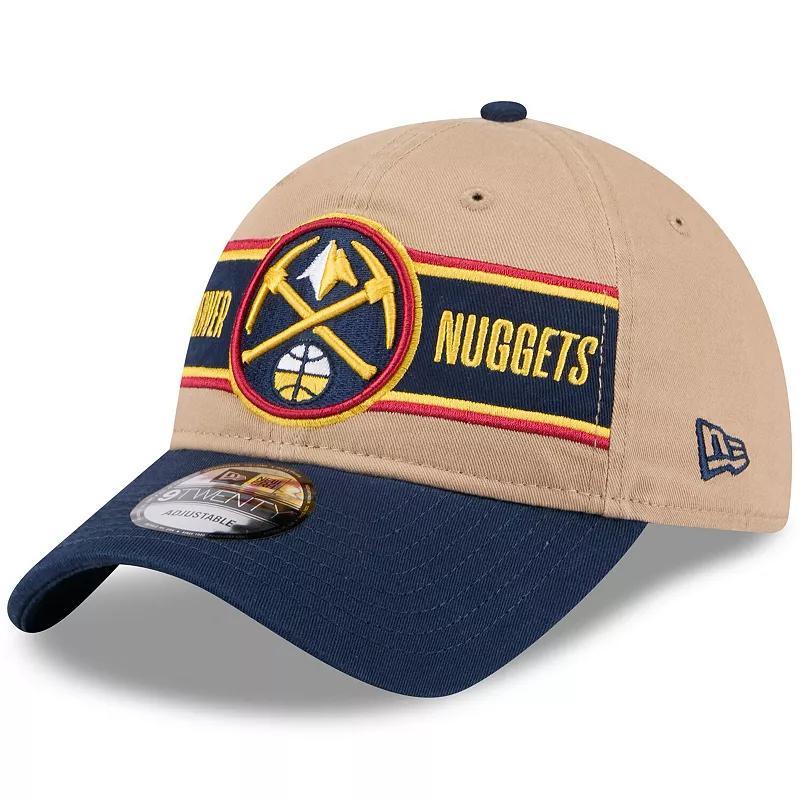 Mens New Era Tan/Navy Denver Nuggets 2024 NBA Draft 9TWENTY Adjustable Hat Product Image