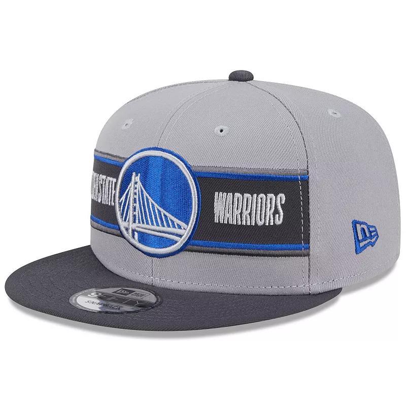 Mens New Era Gray/Charcoal Golden State Warriors 2024 NBA Draft 9FIFTY Snapback Hat Product Image