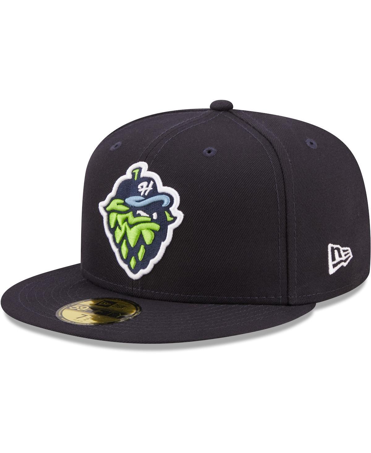 Mens New Era Navy Hillsboro Hops Authentic Collection 59FIFTY Fitted Hat Product Image