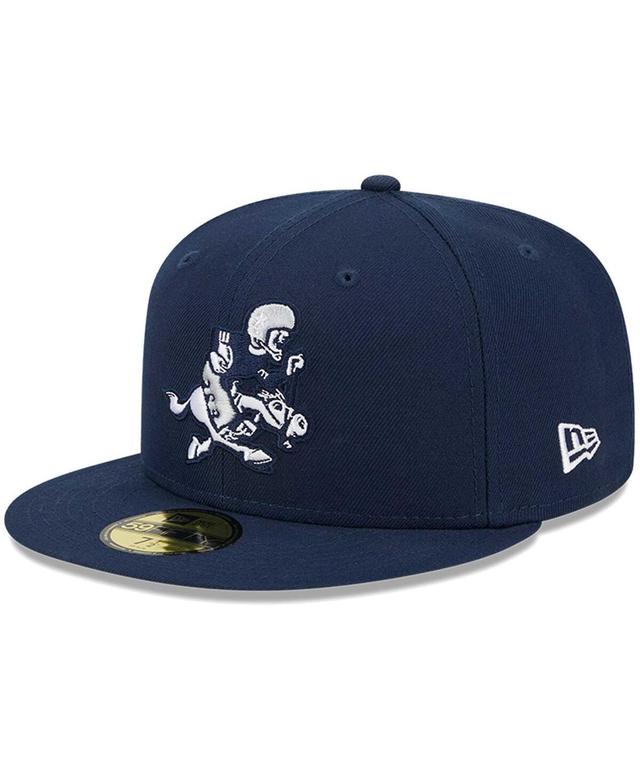 Mens New Era Navy Dallas Cowboys Retro Joe Main 59FIFTY Fitted Hat Product Image