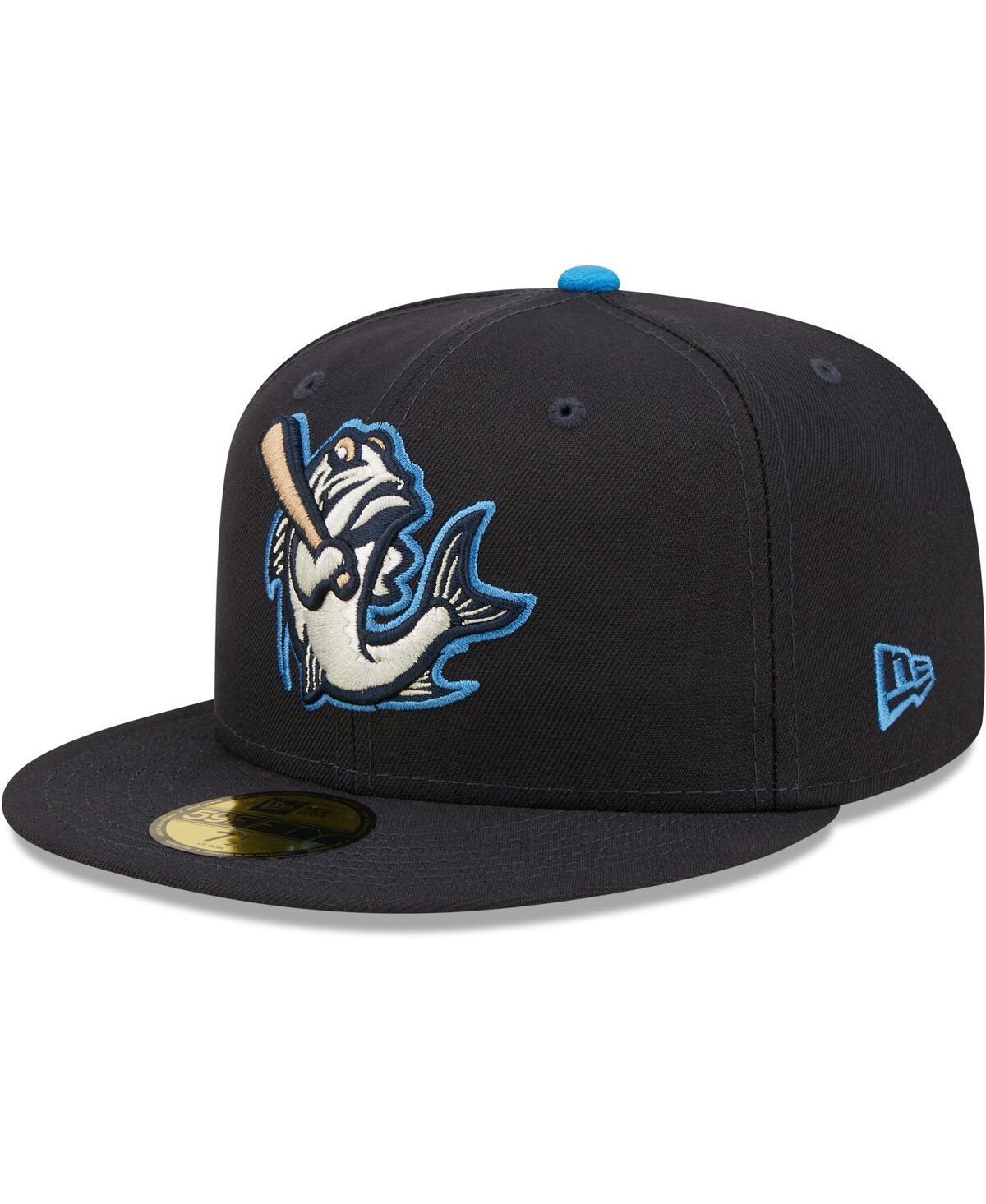 Mens New Era Navy Tampa Tarpons Authentic Collection Team Home 59FIFTY Fitted Hat Product Image