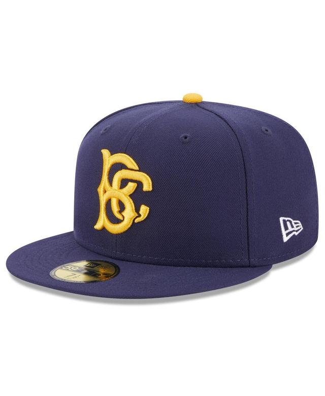 Mens New Era Navy Brooklyn Cyclones Authentic Collection Alternate Logo 59FIFTY Fitted Hat Product Image