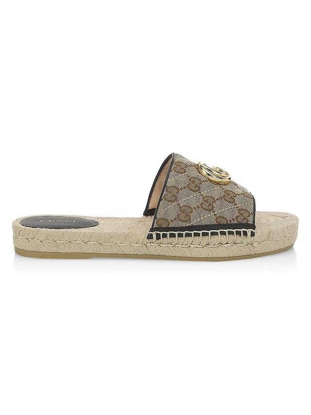 Womens GG Matelass Canvas Espadrille Sandal Product Image